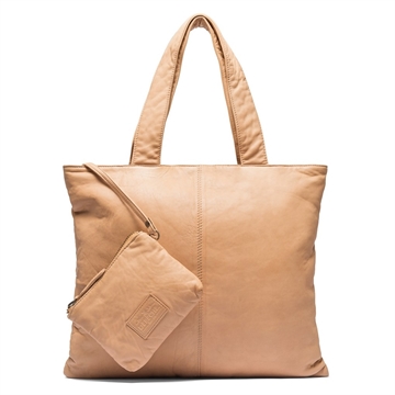 Depeche shopper, cognac, flettet